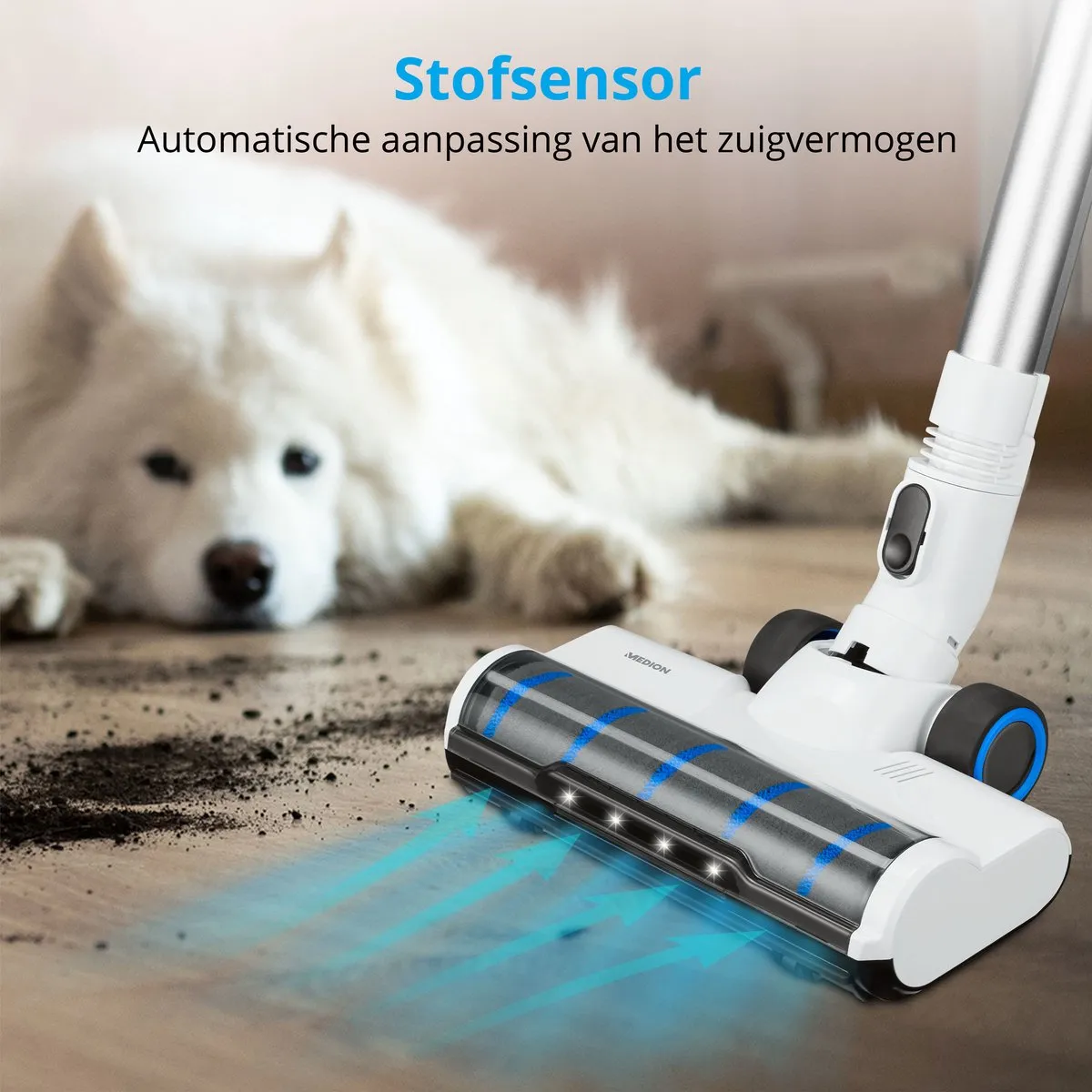 Medion P350 W Steelstofzuiger 250 Airwatts - Wit