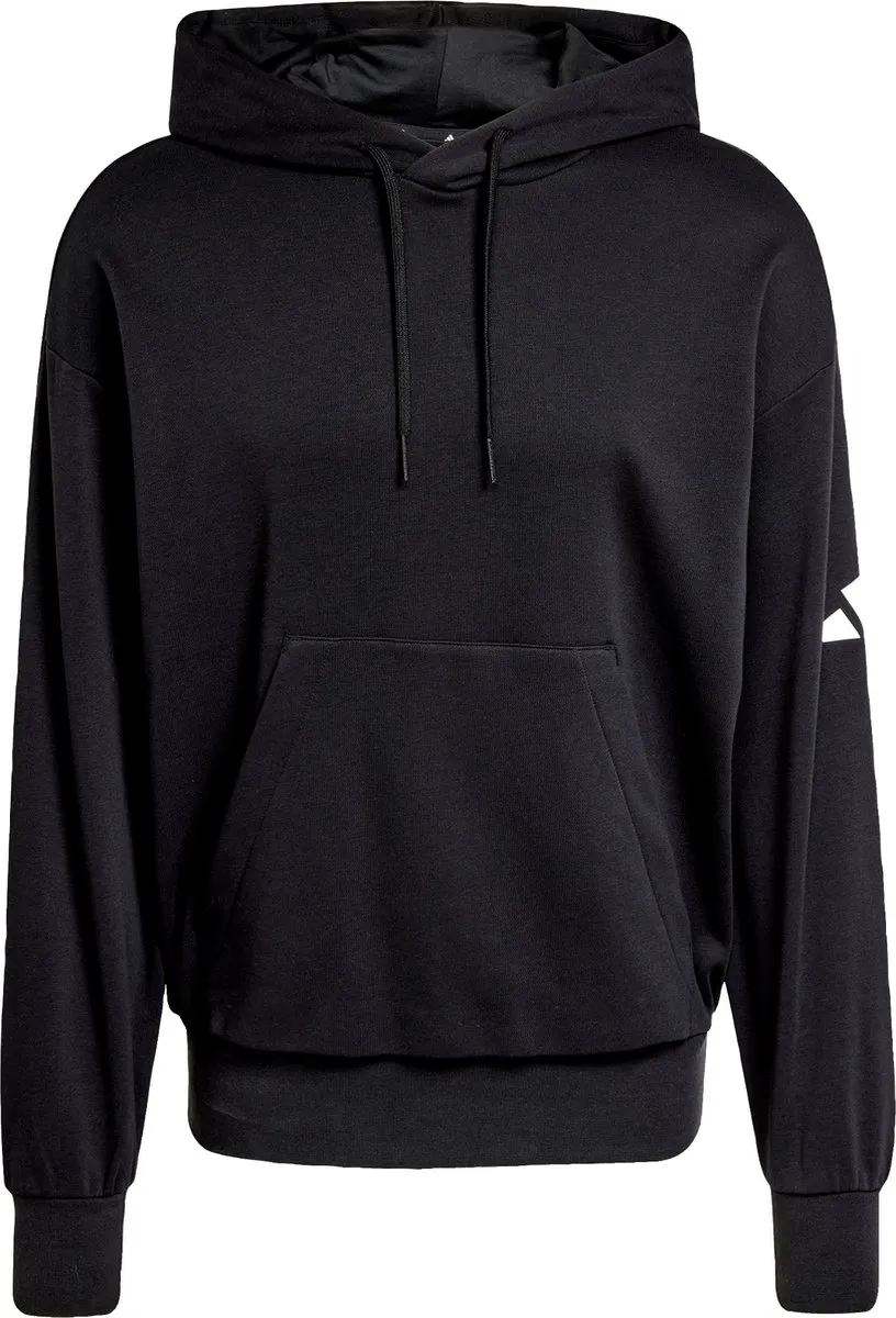 adidas Essentials Loose-Fit 3 Bar Logo French Terry Hoodie - Zwart