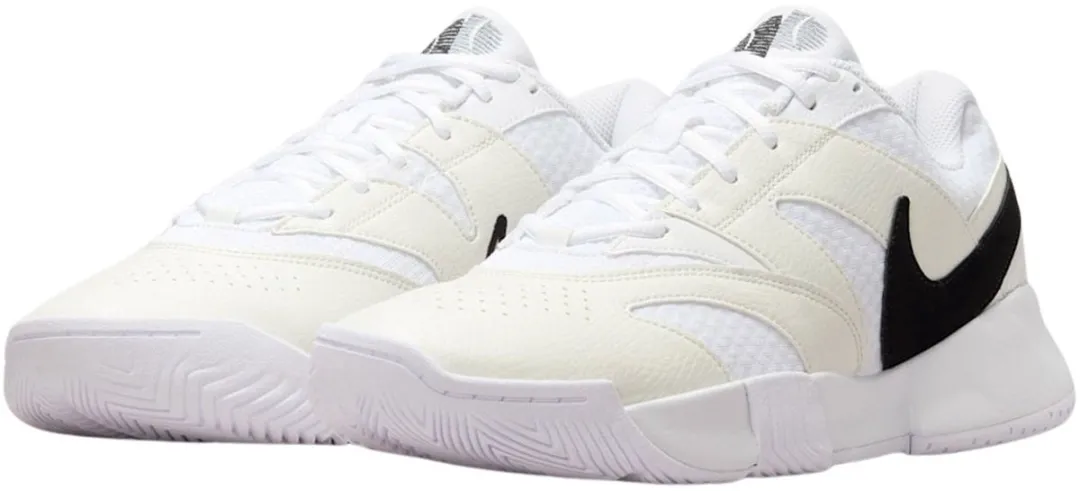 Nike Court Lite 4 Tennisschoenen FD6574-109 - Maat 45 - Wit/Rood/Grijs
