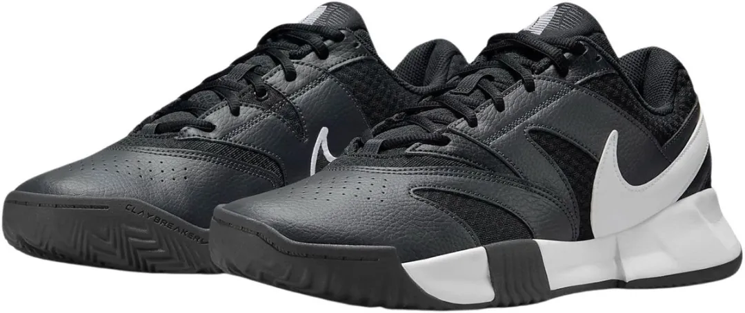 Nike Court Lite 4 Tennisschoenen FD6574-109 - Maat 45 - Wit/Rood/Grijs