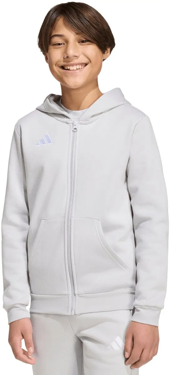 Adidas Entrada 26 Hoodie - 140cm Lichtgrijs