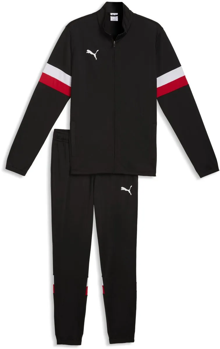 PUMA individualRISE Heren Trainingspak - Puma Black/White/Red