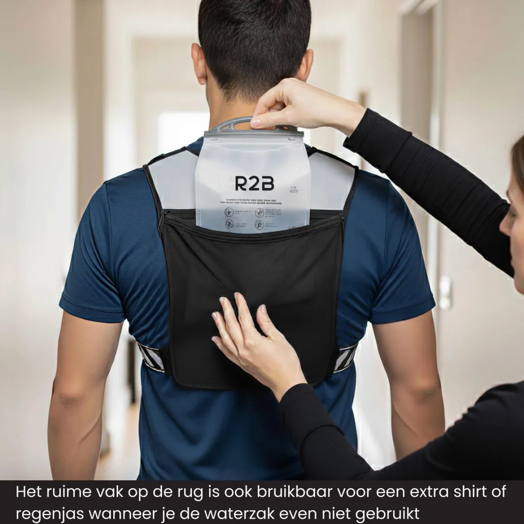 R2B Hardloopvest met Waterzak 2L - One Size