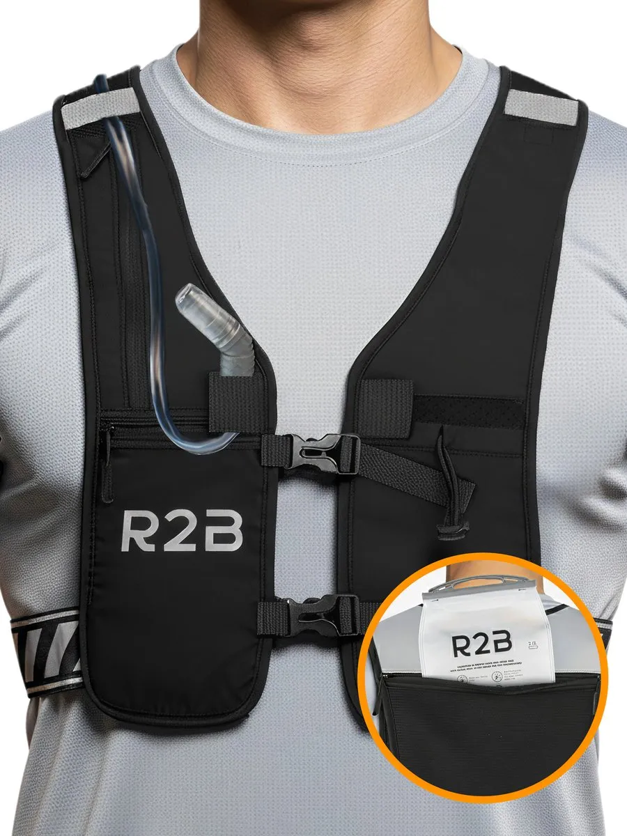R2B Hardloopvest met Waterzak 2L