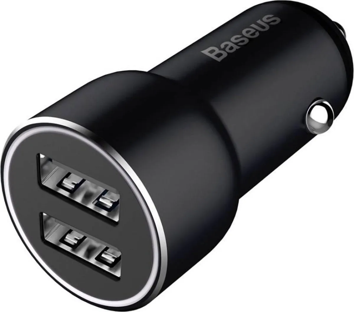 Baseus CCALL-ML01 Autolader - 2x USB 3.1A - Zwart