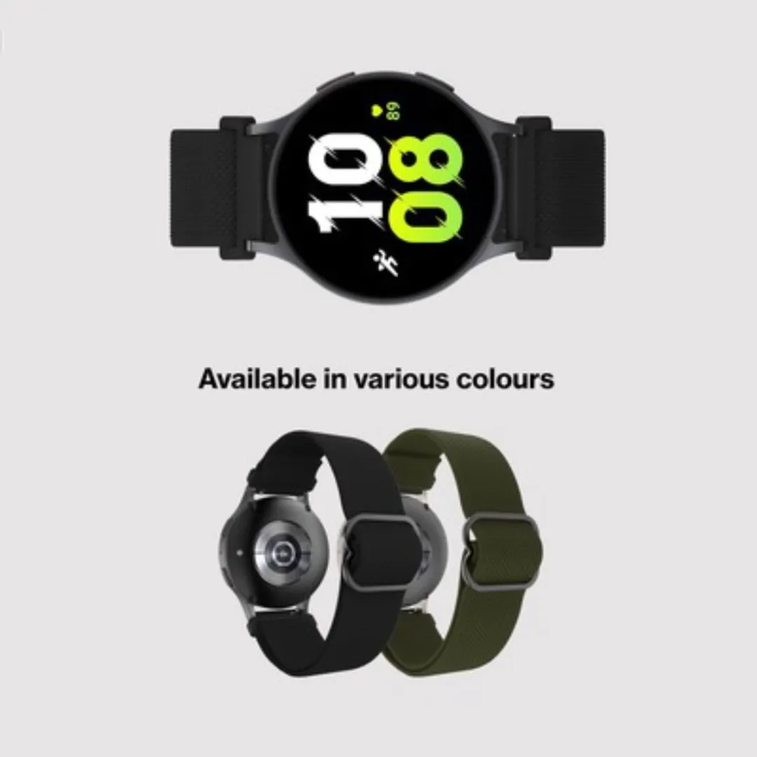 Just in Case Urban Textura Horlogebandje - Samsung Galaxy Watch - 20mm - Zwart - afbeelding 6 van 6