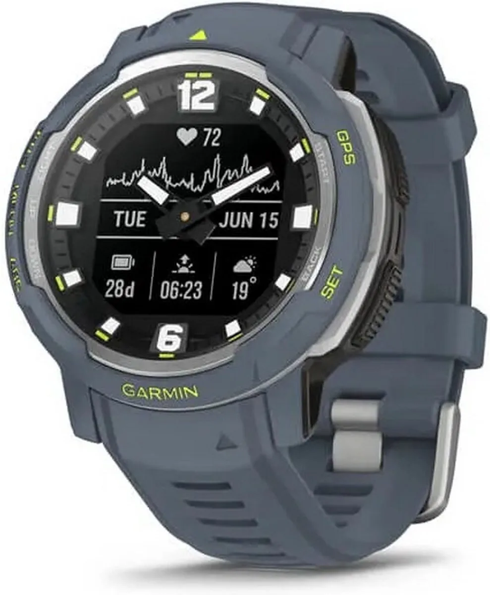 Garmin Instinct Crossover Smartwatch 45mm - Blauw - afbeelding 6 van 6