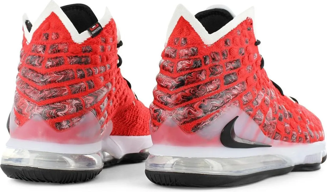 Nike LeBron 17 XVII BQ3177-601 Basketbalschoenen - Rood - EU 41