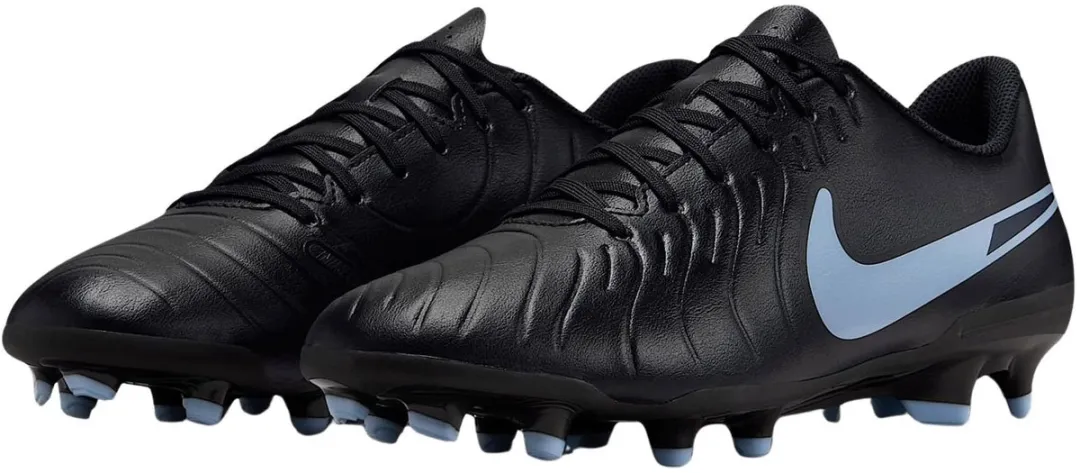 Nike Tiempo Legend 10 DV4344-003 Voetbalschoenen - FG/MG - 41 - Zwart/Lichtblauw