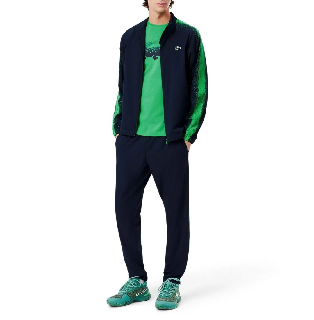 Lacoste Tennis x Daniil Medvedev Trainingspak XS - Lichtblauw/Groen