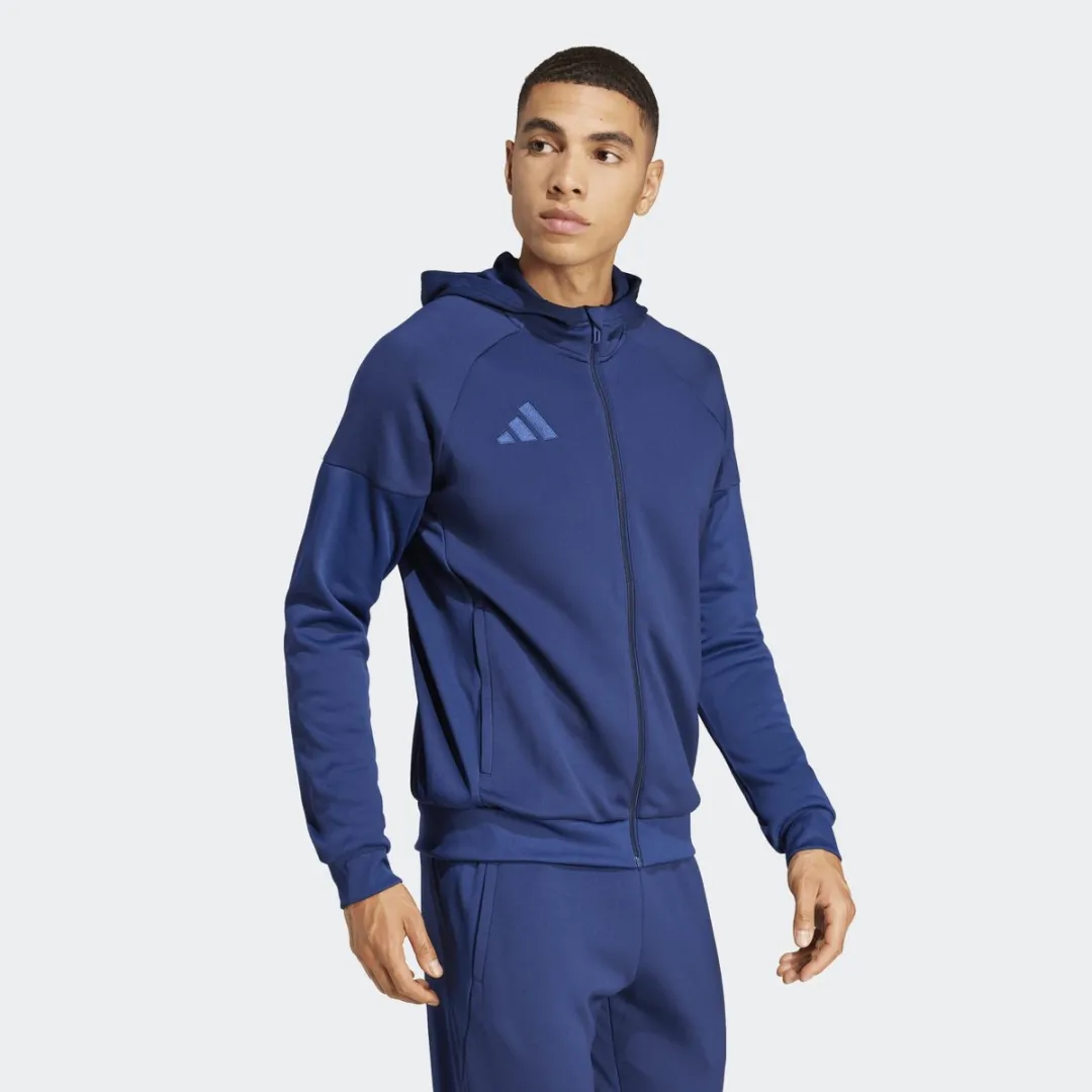 adidas Tiro25 FZ Voetbal Trainingsjack - Blauw XL