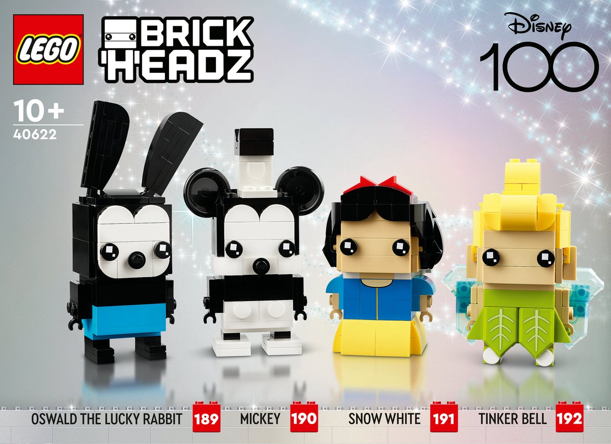 LEGO Brickheadz 40622 - Disney's 100e verjaardag