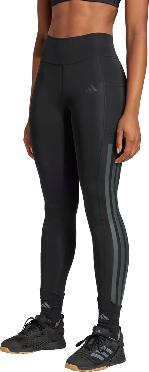 adidas Performance Optimé 3-Stripes Legging Dames XS