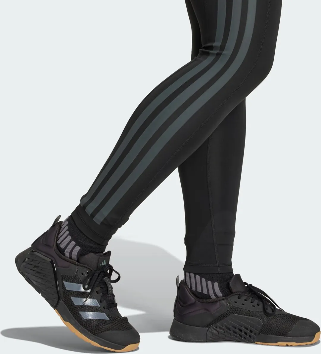 adidas Performance Optimé 3-Stripes Legging Dames XS - Zwart
