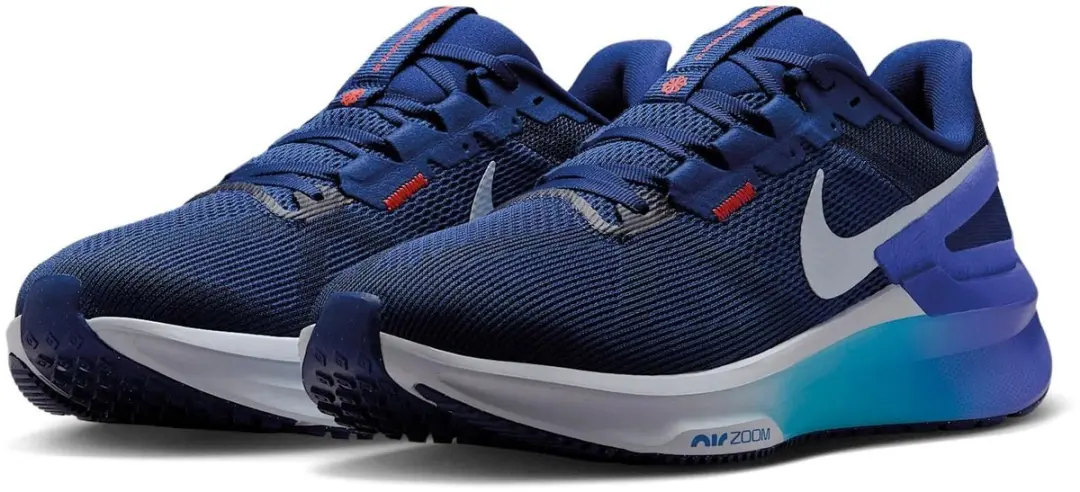 Nike Air Zoom Structure 25 Heren - Hardloopschoenen DJ7883-108 - Wit/Zwart/Geel/Blauw