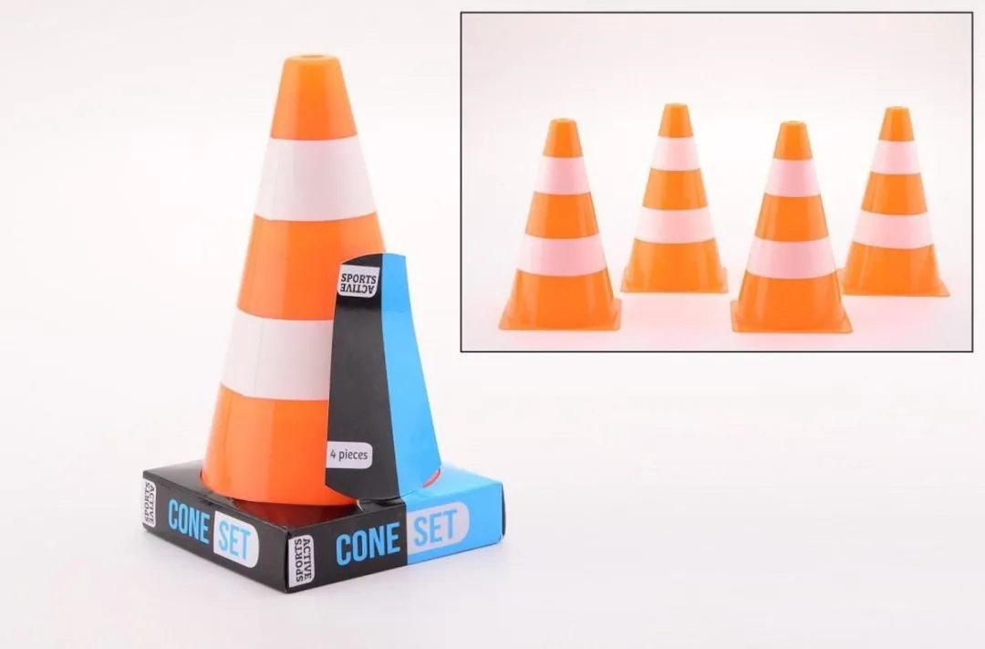 Johntoy Sport Pionnen - 16 Stuks - 26cm - Oranje