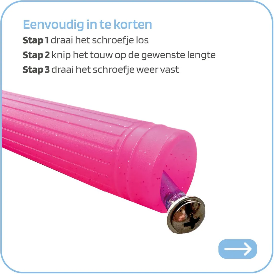 Jobber Toys Springtouw Glitter Paars