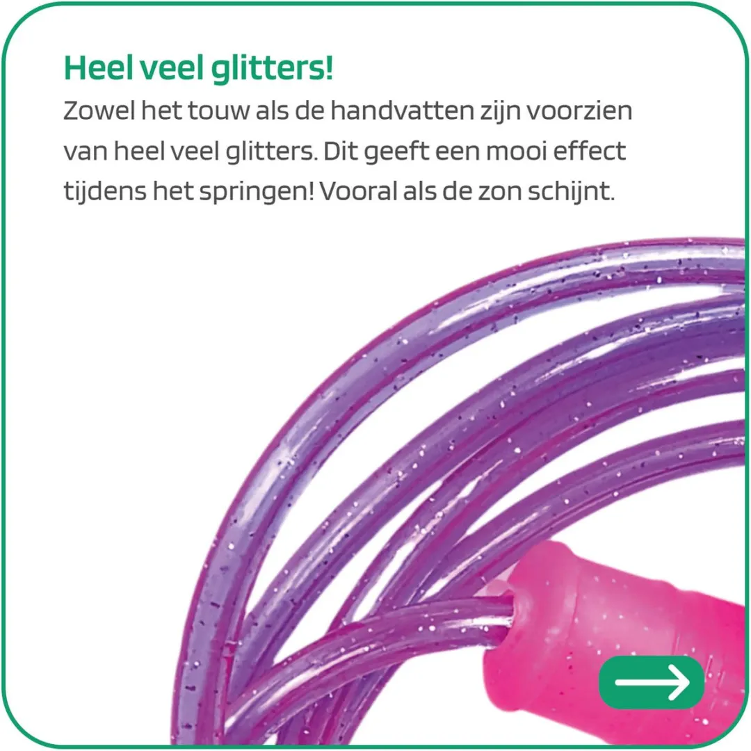 Jobber Toys Springtouw Glitter Paars