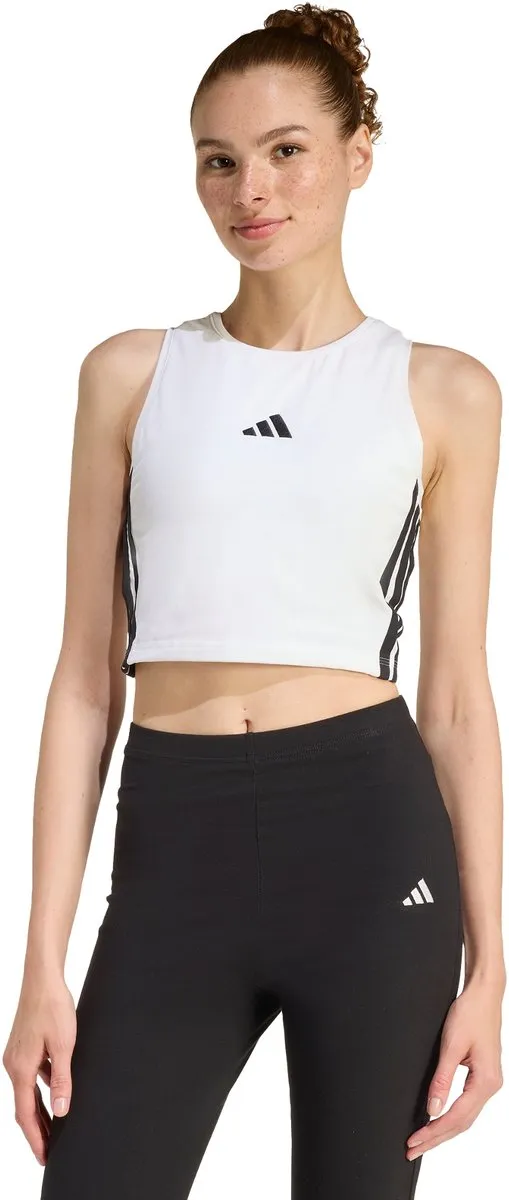 adidas Essentials 3-Stripes Gewatteerde Tanktop JZ6876 - Wit