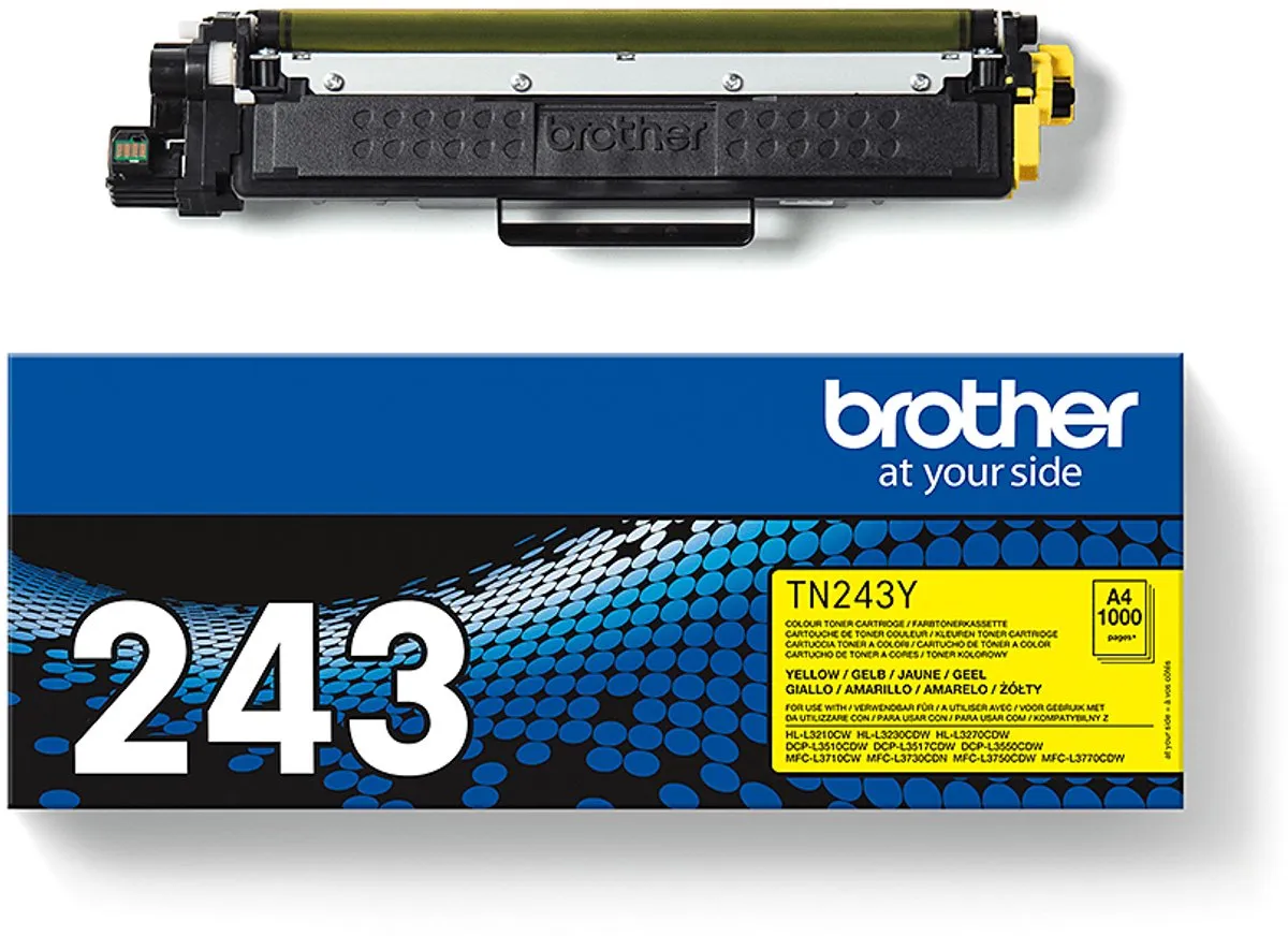 Brother TN243Y Tonercartridge Geel