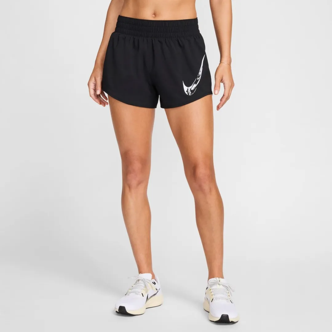 Nike One Swoosh Short Dames - Maat L - Zwart