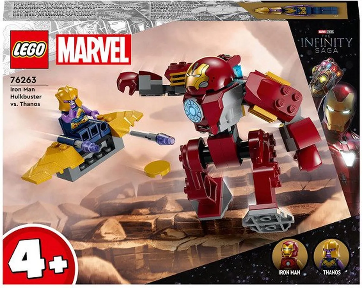 LEGO Marvel Iron Man Hulkbuster vs. Thanos 76263 - 66 Stukken - Meerkleurig