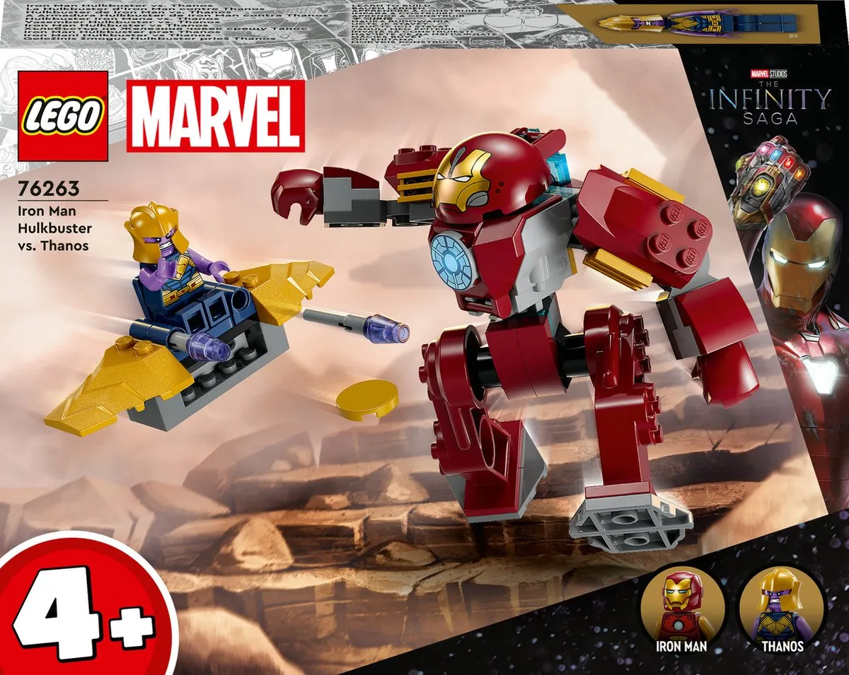 LEGO Marvel Iron Man Hulkbuster vs. Thanos 76263 - 66 Stukken - Meerkleurig
