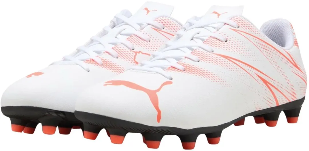 PUMA Attacanto Voetbalschoenen FG/AG - 42 - Zwart/Rood