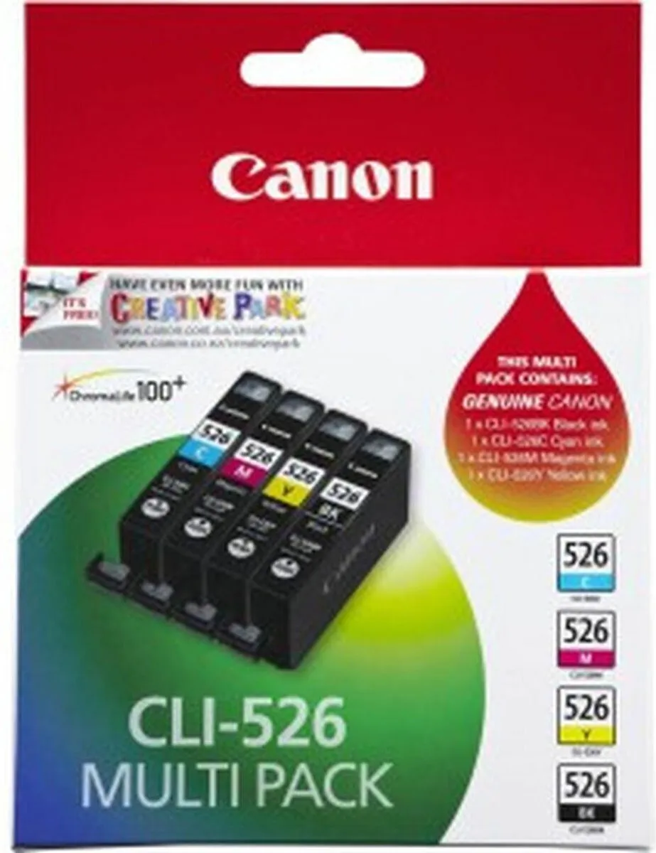 Canon CLI-526 Inktcartridgeset CMYK - 4 Stuks - 554ml