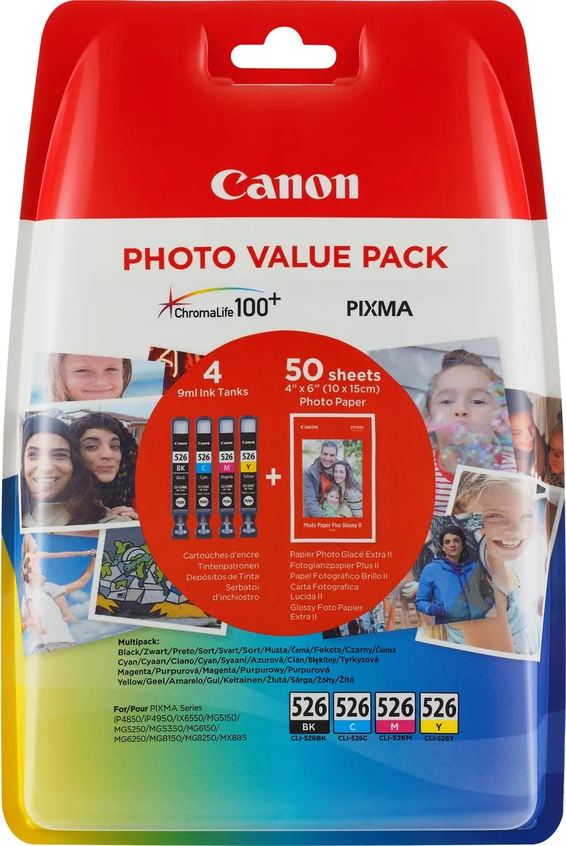 Canon CLI-526 Inktcartridgeset CMYK