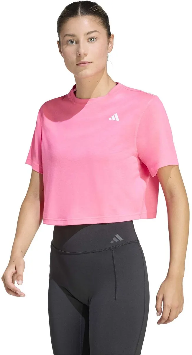 adidas We Min Tee Training T-shirt Dames KB7910 - XL - Lichtrood