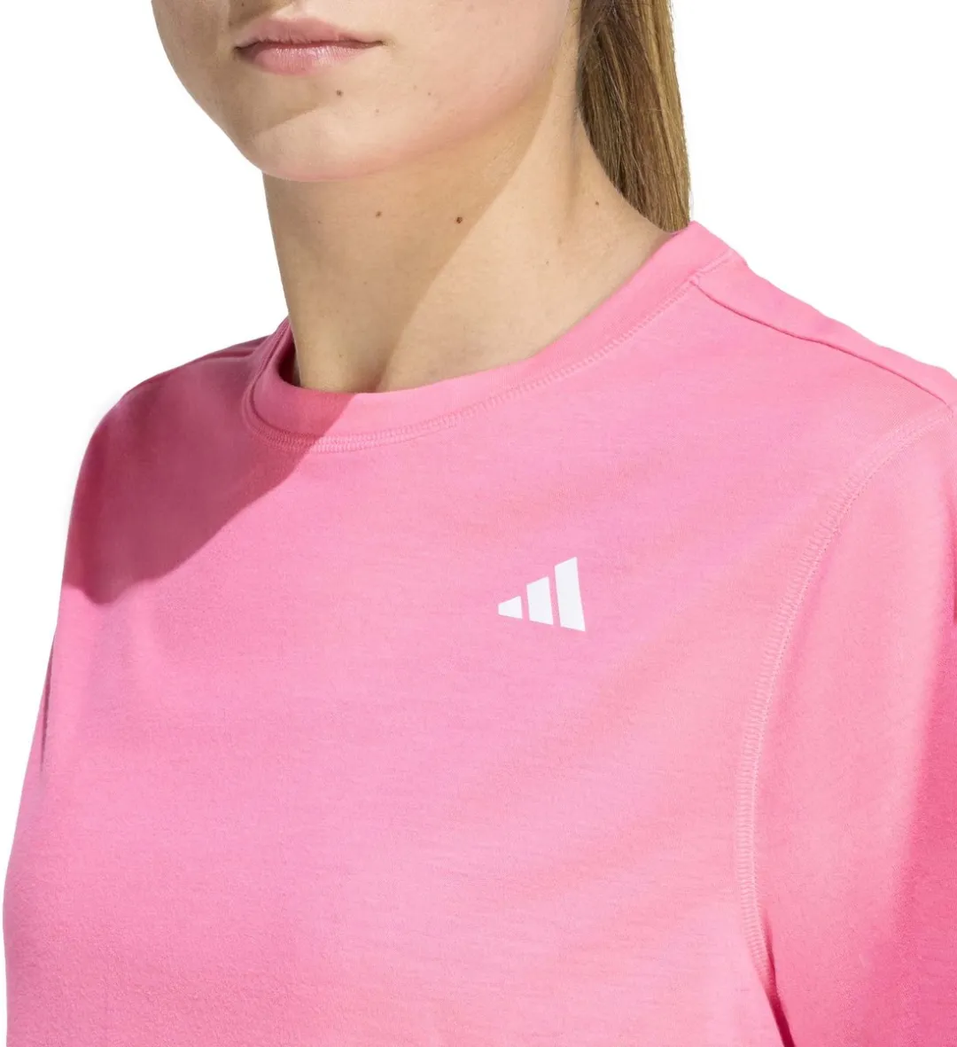 adidas We Min Tee Training T-shirt Dames KB7910 - XL - Lichtrood