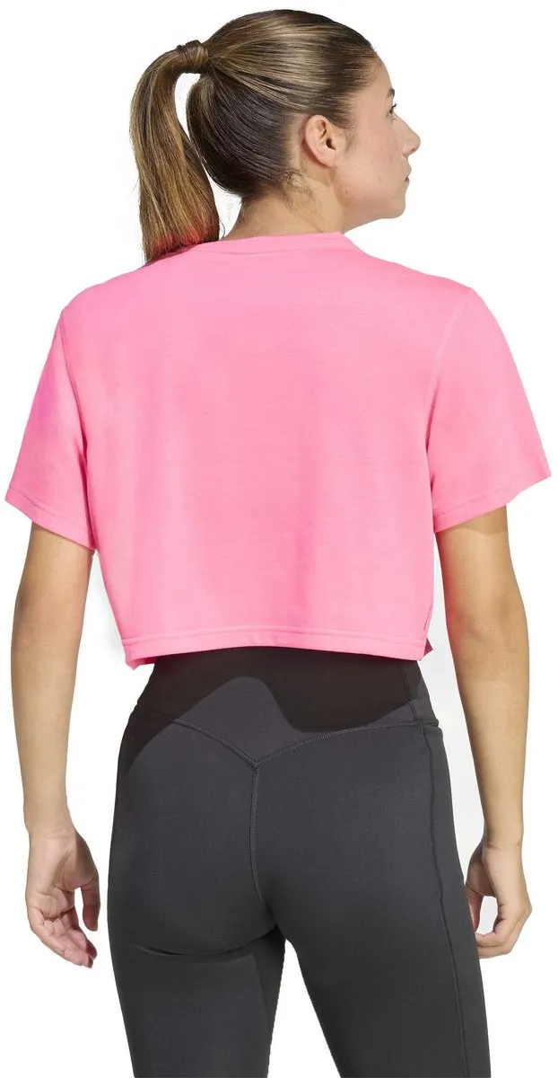 adidas We Min Tee Training T-shirt Dames KB7910 - XL - Lichtrood
