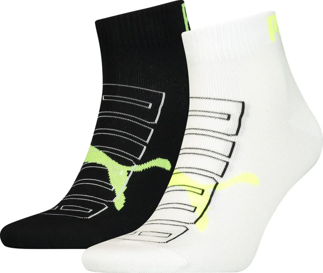 PUMA Men's Outline Logo Quarter Sokken