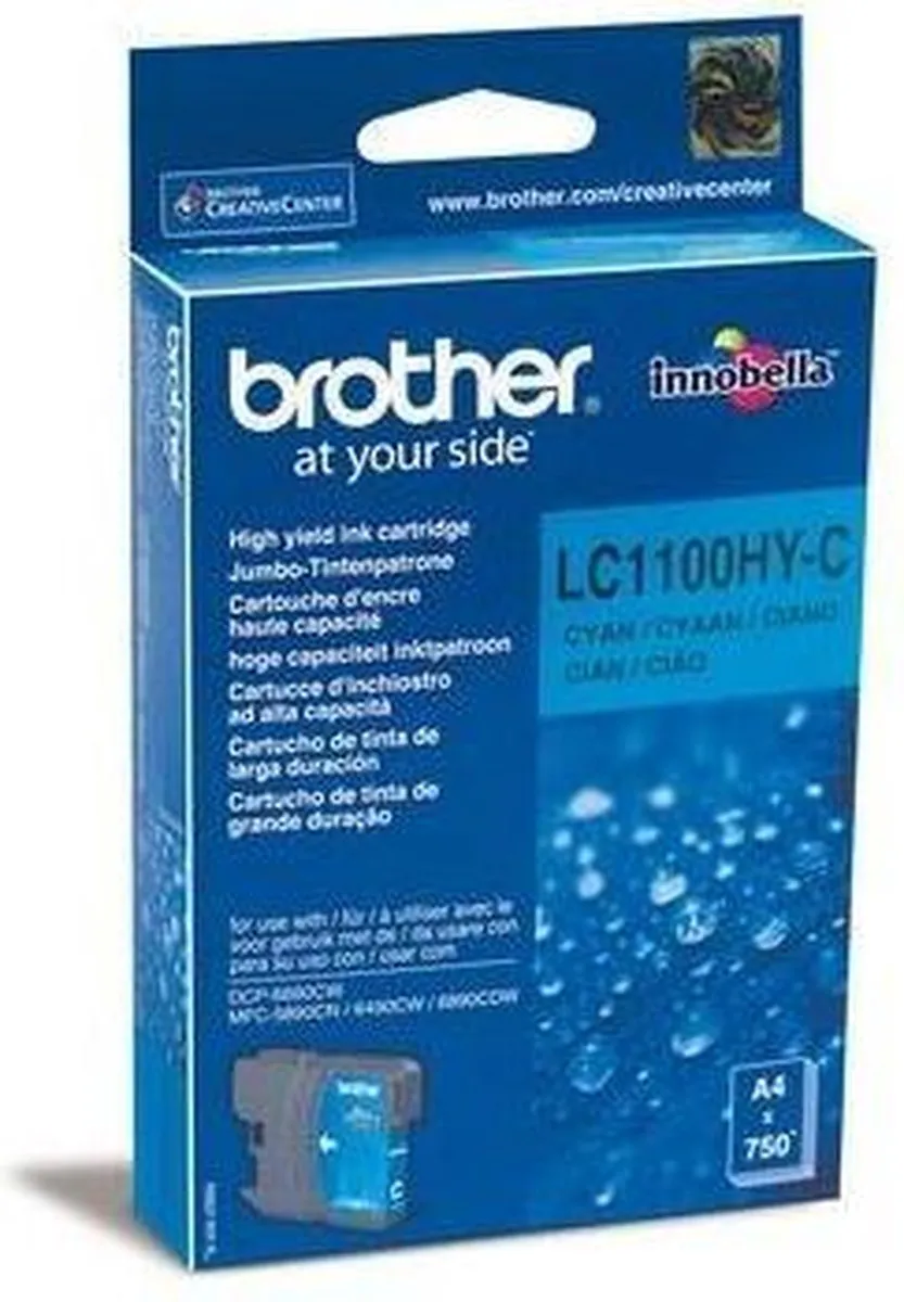 Brother LC1100HYCBP Inktcartridge Cyaan