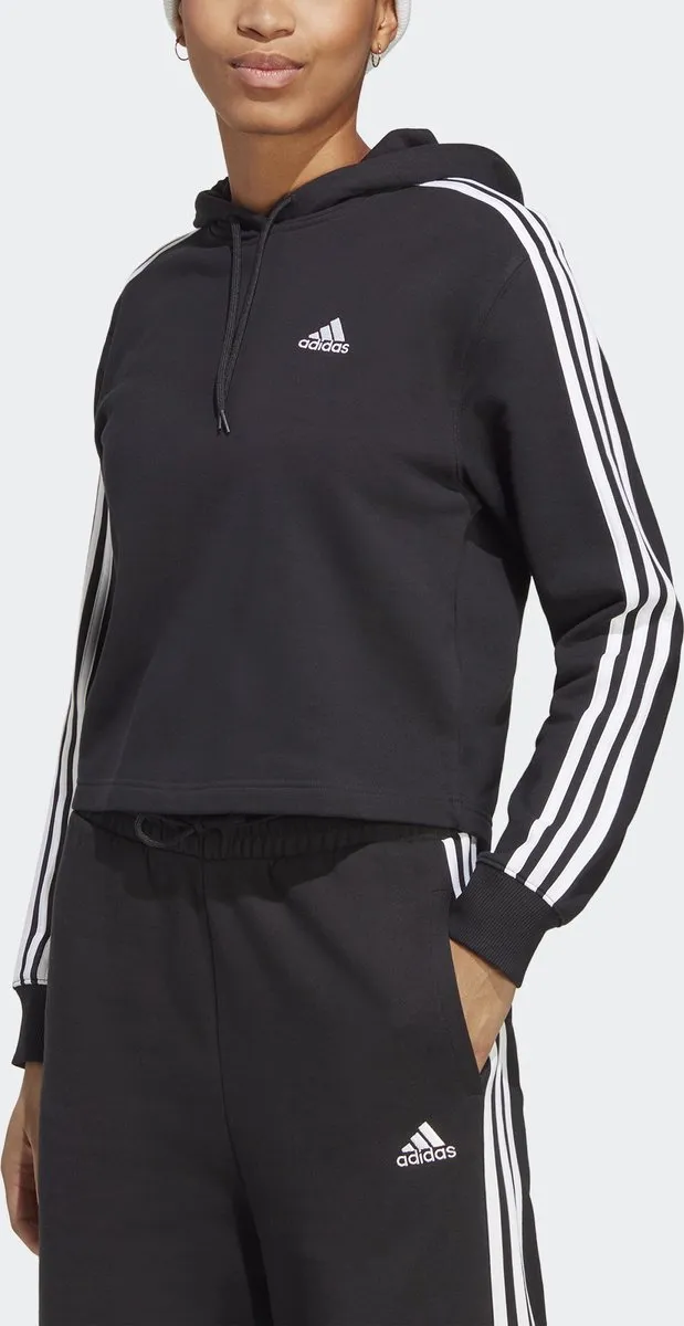 adidas Sportswear Essentials 3-Stripes French Terry Crop Hoodie IC8767