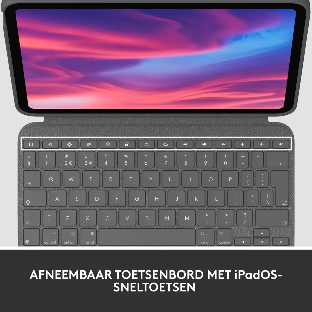 Logitech Combo Touch Toetsenbord - iPad 10e Gen 10.9" - Grijs - afbeelding 6 van 6