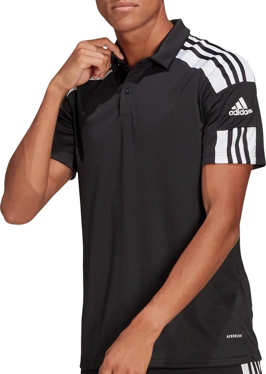 Adidas Squadra 21 Polo Heren S - Navy/Wit
