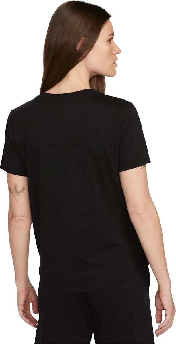 Nike NSW Essential Icon Fit Dames Sportshirt - XL - Zwart/Wit