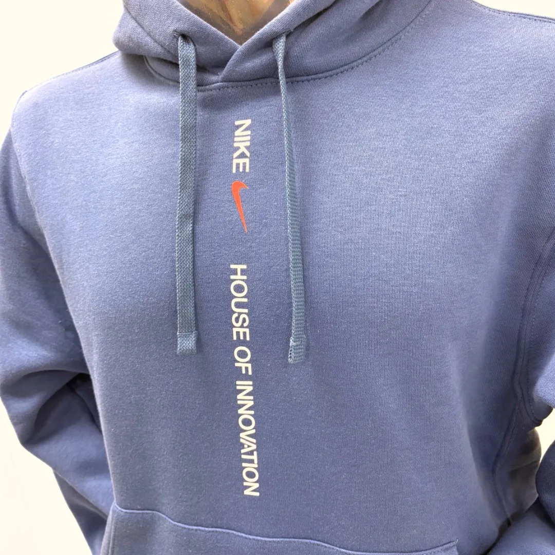Nike Club Fleece Hoodie HJ3988-476 - Blauw - XS