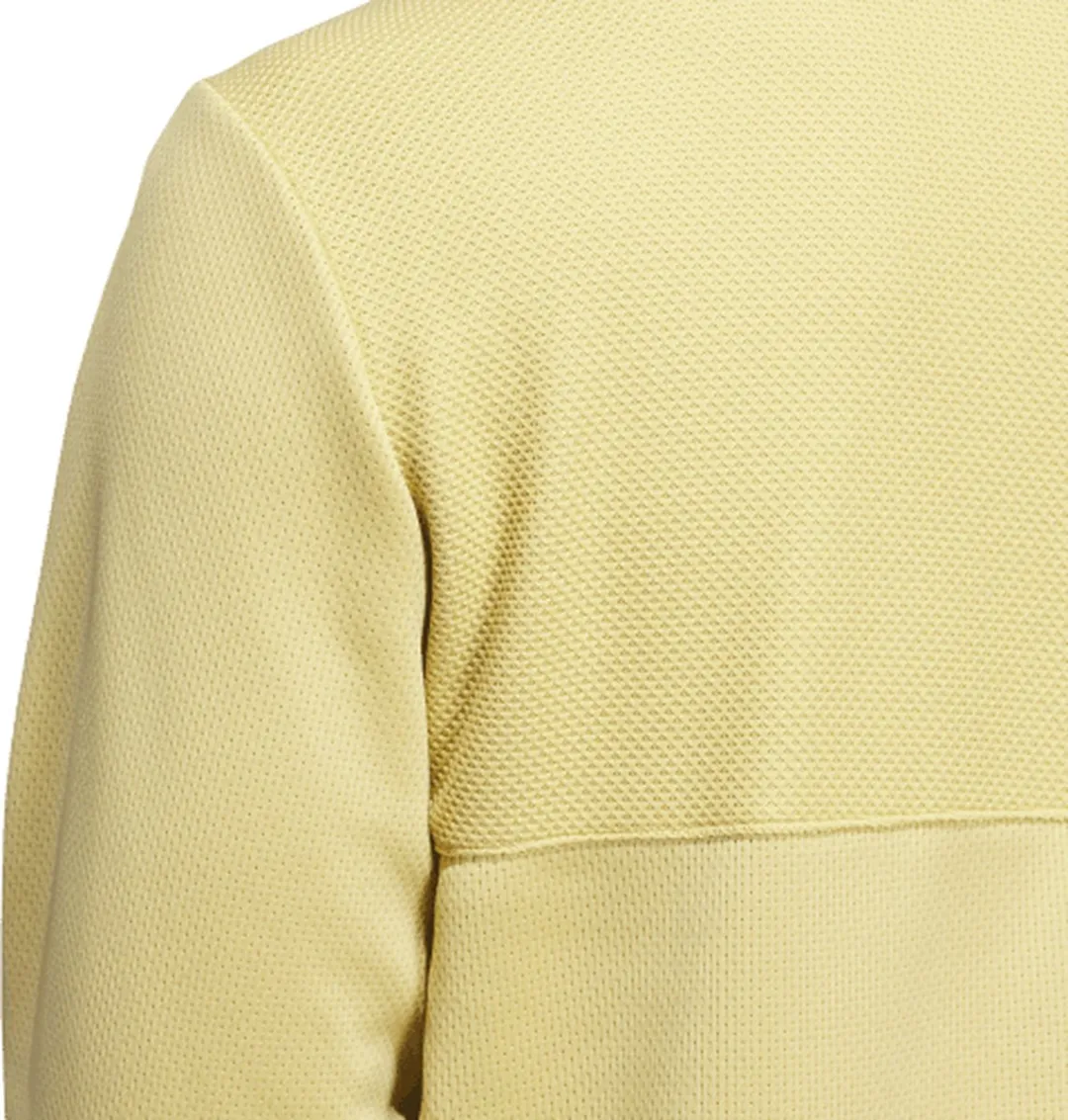 adidas TEXTURED Q ZIP Oat Heren Jacket - Geel