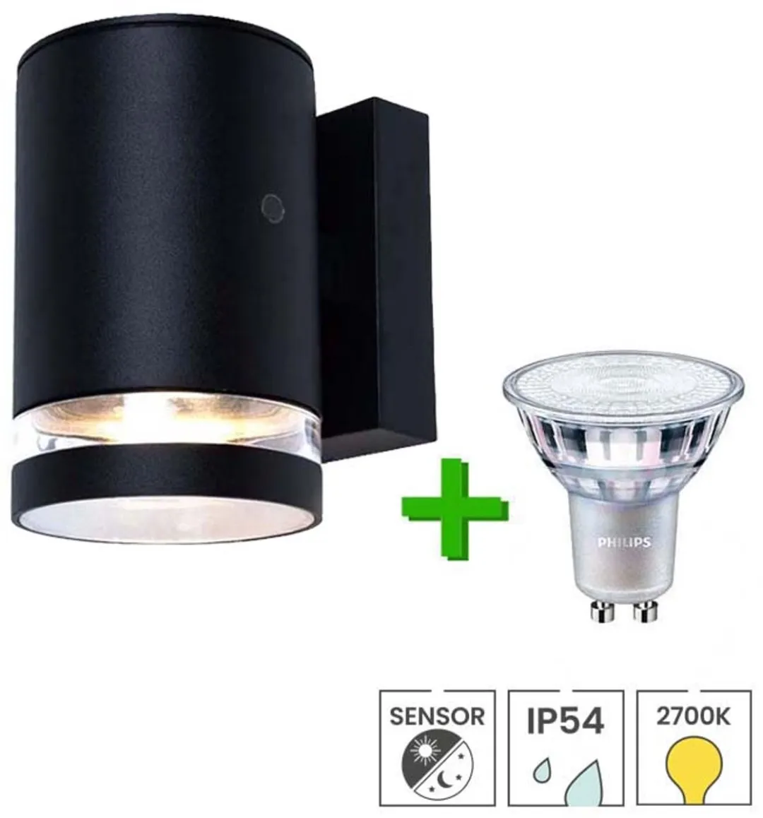 Lybardo Buitenlamp met Sensor Wandlamp GU10