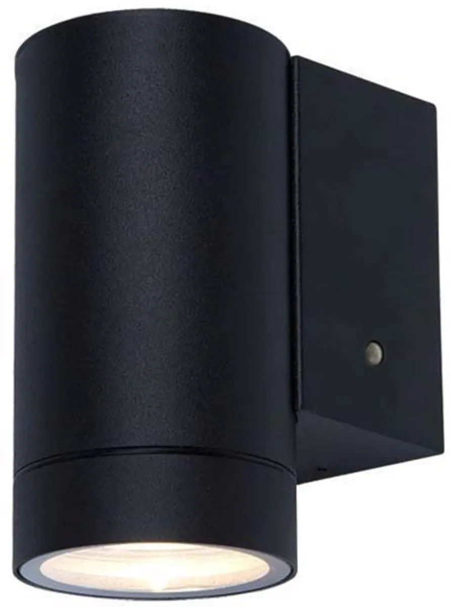 Lybardo Buitenlamp met Sensor Wandlamp GU10 - 2700K - Zwart