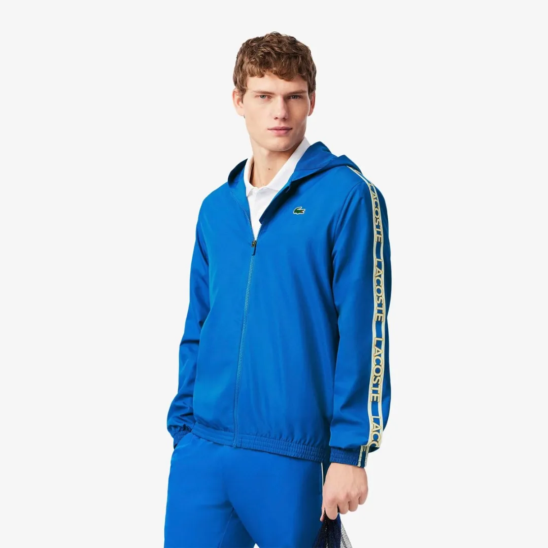 Lacoste Logo Sport Joggingpak S - Blauw/Wit