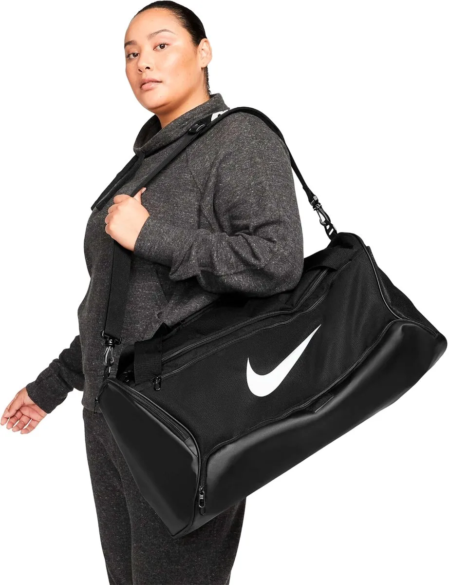 Nike Brasilia 9.5 Sporttas - 60L - Zwart/Wit