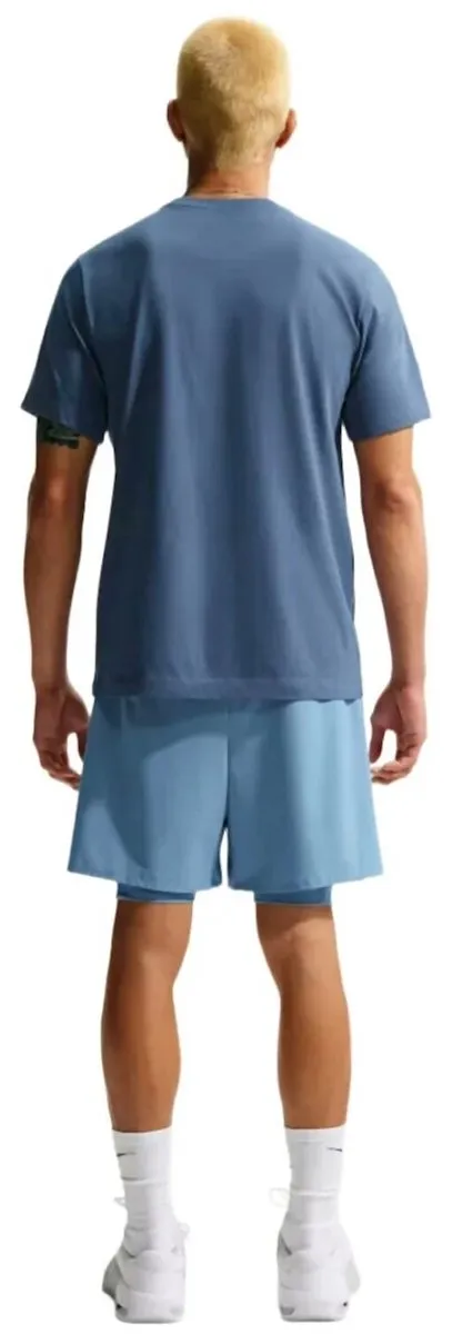 Nike Dri-FIT Heren Fitness T-shirt AR6029-493 - Blauw - XXL - afbeelding 2 van 6