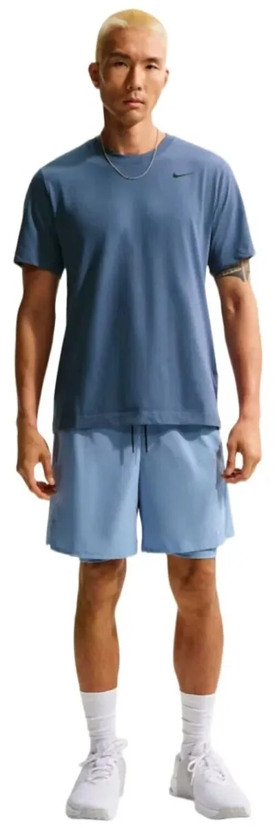 Nike Dri-FIT Heren Fitness T-shirt AR6029-493 - Blauw - XXL - afbeelding 3 van 6