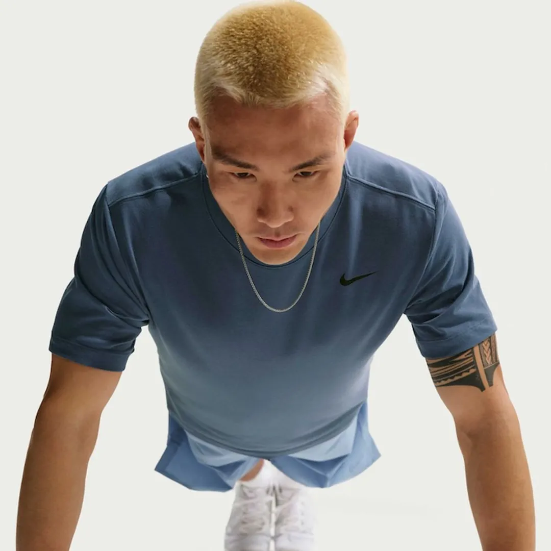 Nike Dri-FIT Heren Fitness T-shirt AR6029-493 - Blauw - XXL - afbeelding 5 van 6