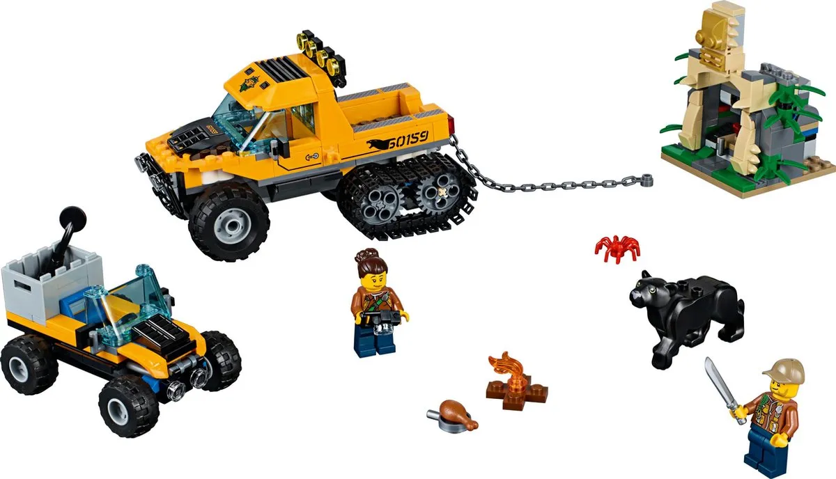 LEGO City Jungle Missie Halfrupsvoertuig 60159 - 378 Stukken