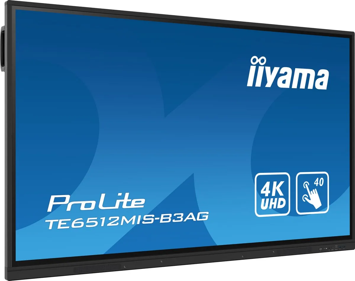 iiyama TE6512MIS-B3AG Touchscreen Beeldkrant 65" 4K Android 11 - Zwart